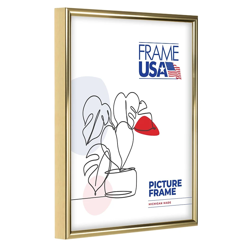 Frame USA Metal I Gold Single Image Picture Frame