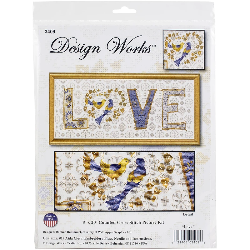 Design Works™ Love Counted Cross Stitch Kit