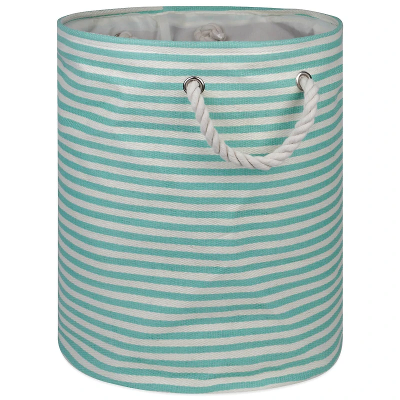 DII® 17" Pinstripe Woven Paper Storage Bin