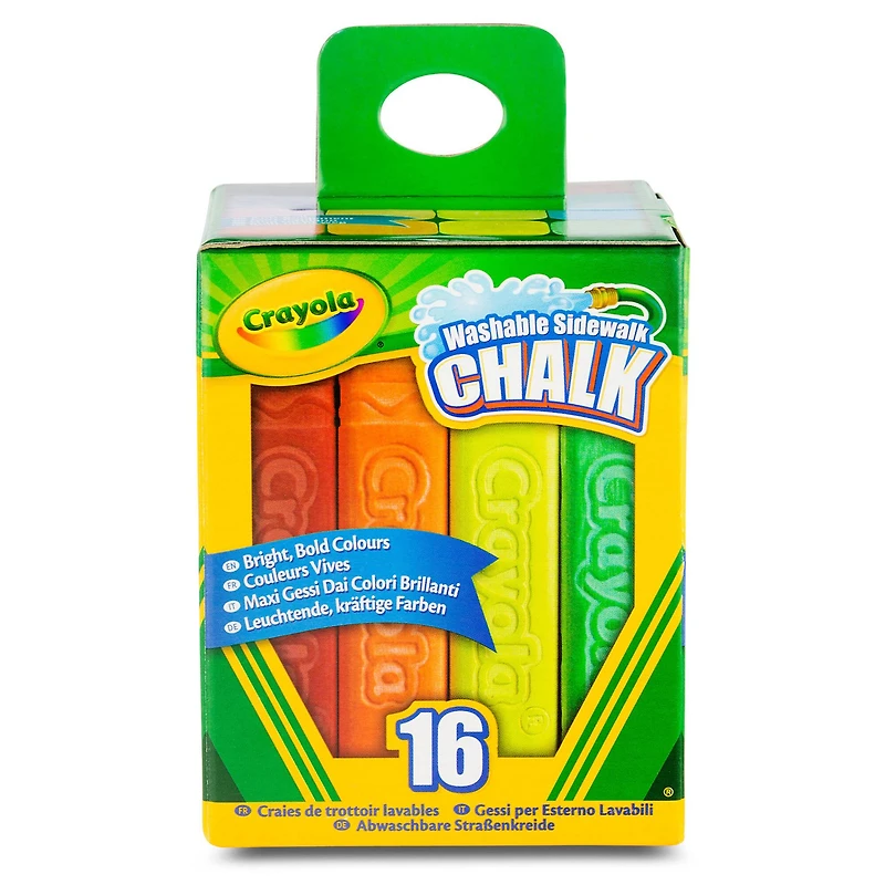 Crayola® Washable Sidewalk Chalk Tray, 12 Packs of 16