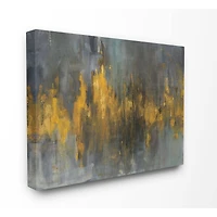Stupell Industries Black & Gold Abstract Fire Wall Art