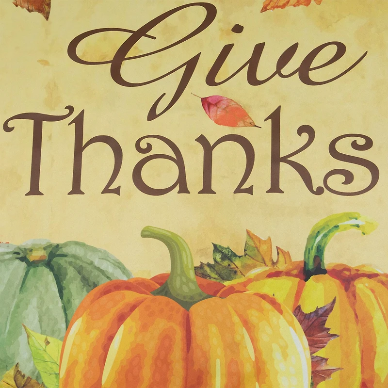 40" Give Thanks Autumn Harvest Garden Flag