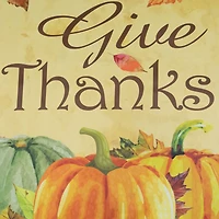 40" Give Thanks Autumn Harvest Garden Flag