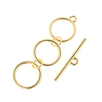 John Bead Must Have Findings 12mm 3-Ring Toggle Clasps