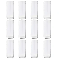 12 Pack: 12" Cylinder Glass Vase by Ashland®