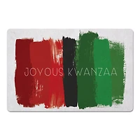 Joyous Kwanzaa Brush Strokes Floor Mat