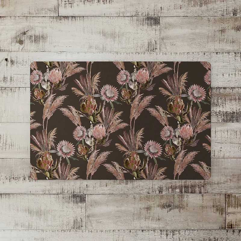 Protea Blooms Floor Mat