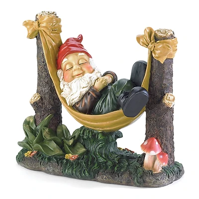 12" Slumbering Garden Gnome Statue