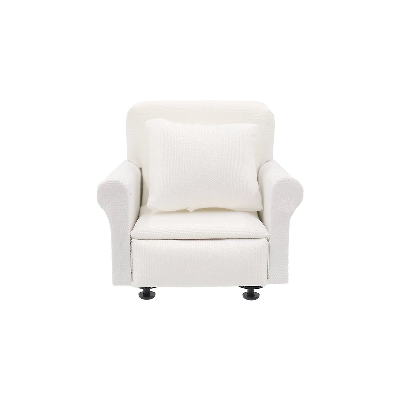 Mini White Chair with Pillow by Make Market®