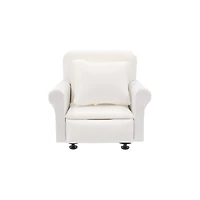 Mini White Chair with Pillow by Make Market®