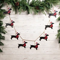 Glitzhome® 6ft. Metal Christmas Dog Garland Set