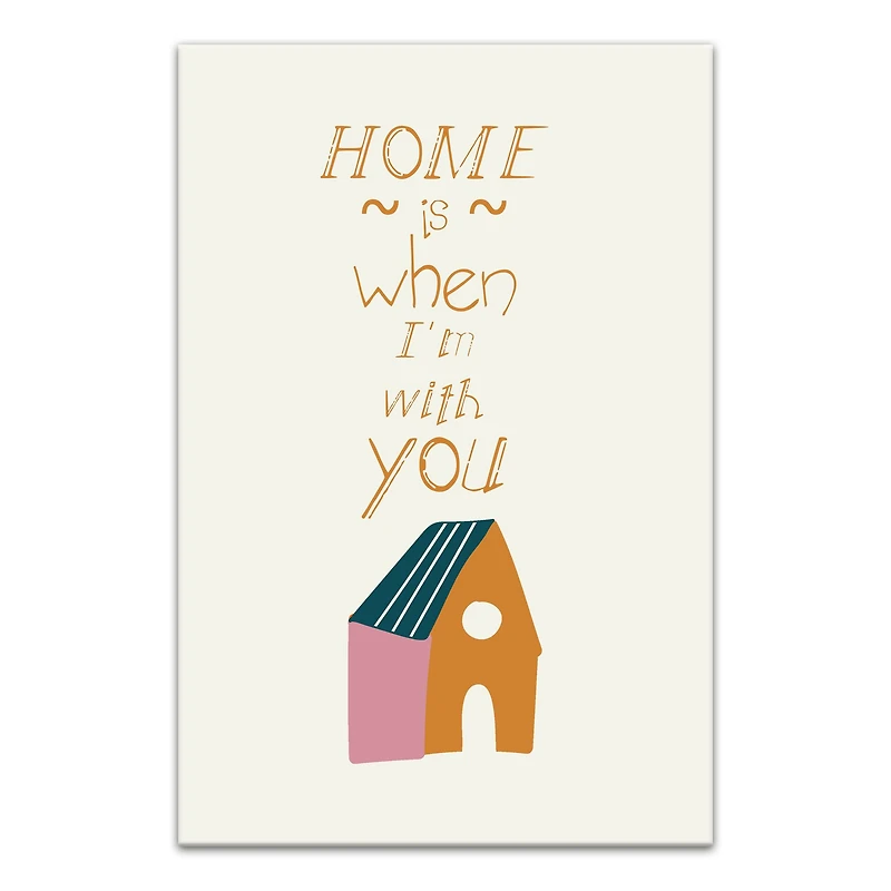 Home is With You Canvas Wall Art