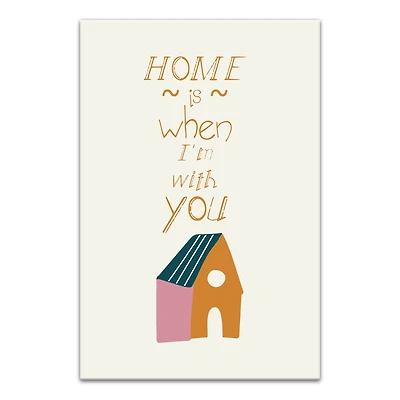 Home is With You Canvas Wall Art