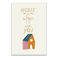 Home is With You Canvas Wall Art