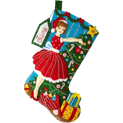 Bucilla® Vintage Christmas Felt Stocking Applique Kit
