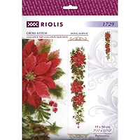 RIOLIS Poinsettia Cross Stitch Kit