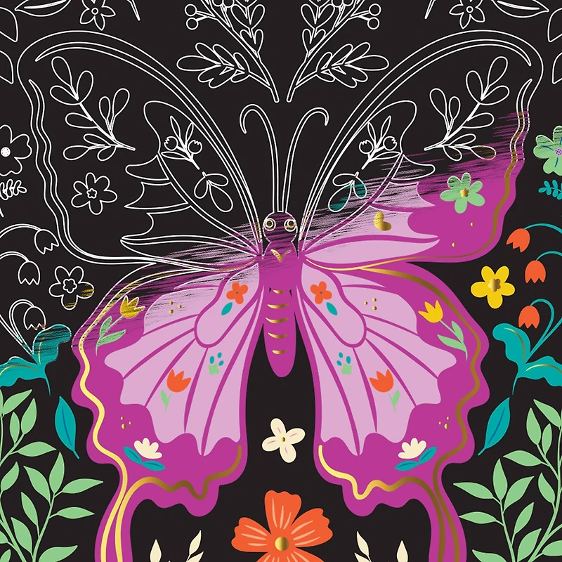 Brea Reese™ Mini Bouquets Scratch Art Paper Pad