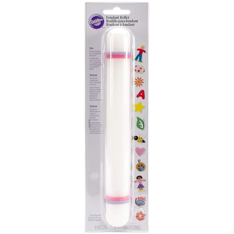 Wilton® Fondant Rolling Pin with Guide Rings