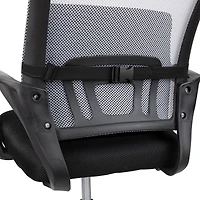 Mind Reader Harmony Collection Black Ergonomic Back and Footrest Set