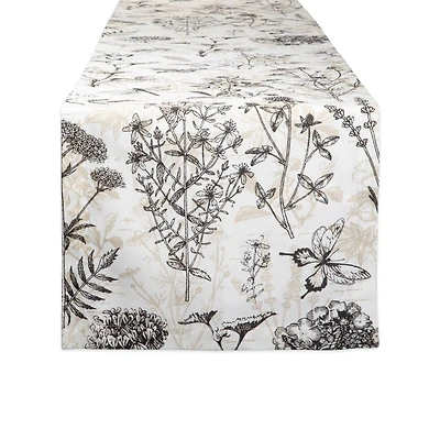 DII® 72" Botanical Print Table Runner
