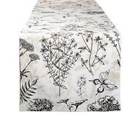 DII® 72" Botanical Print Table Runner