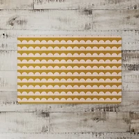 Scalloped Circle 27" x 18" Floor Mat