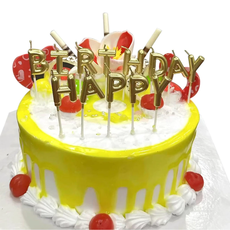 Gold Birthday Candle Set by Celebrate It™