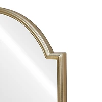 16" x 24" Scalloped Arch Wall Mirror in Gold Metal Frame by Ashland®