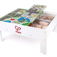 Hape Railway Collection Play & Stow Storage Activity Table