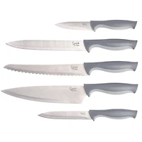 Spice by Tia Mowry Savory Saffron Gray 14 Piece Cutlery Set