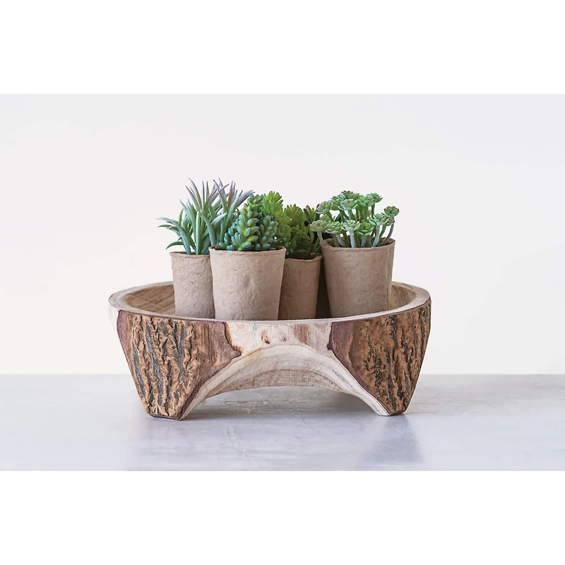 Hello Honey® Faux Succulent In Paper Pot Set, 6ct.
