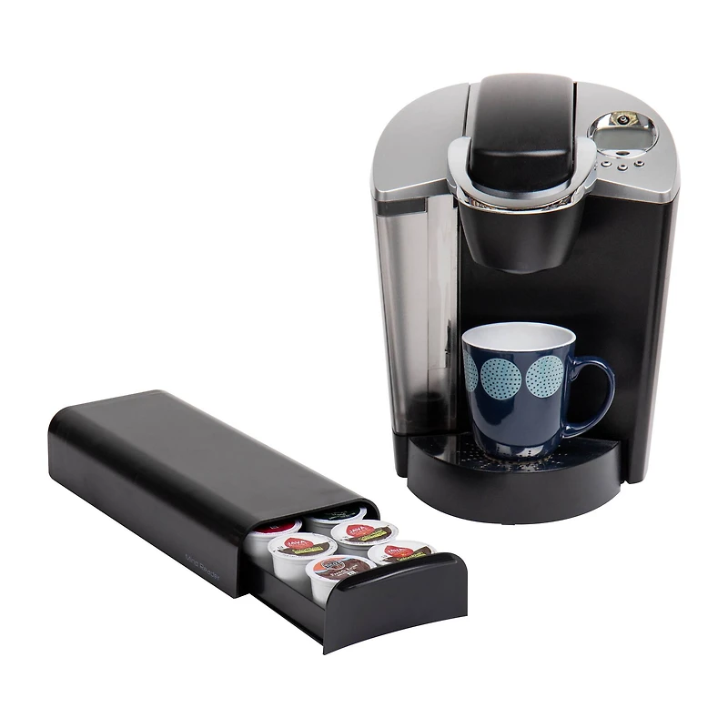 Mind Reader Black Compact Single Serve Coffee Pod Holder Coffee Station and Pod Capsule Storage Organizer