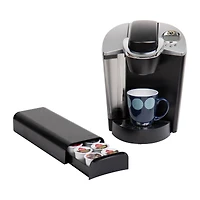 Mind Reader Black Compact Single Serve Coffee Pod Holder Coffee Station and Pod Capsule Storage Organizer