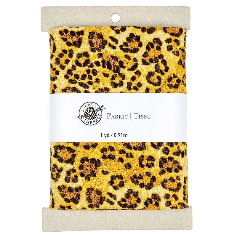 Cheetah Print Cotton Fabric Bundle by Loops & Threads™