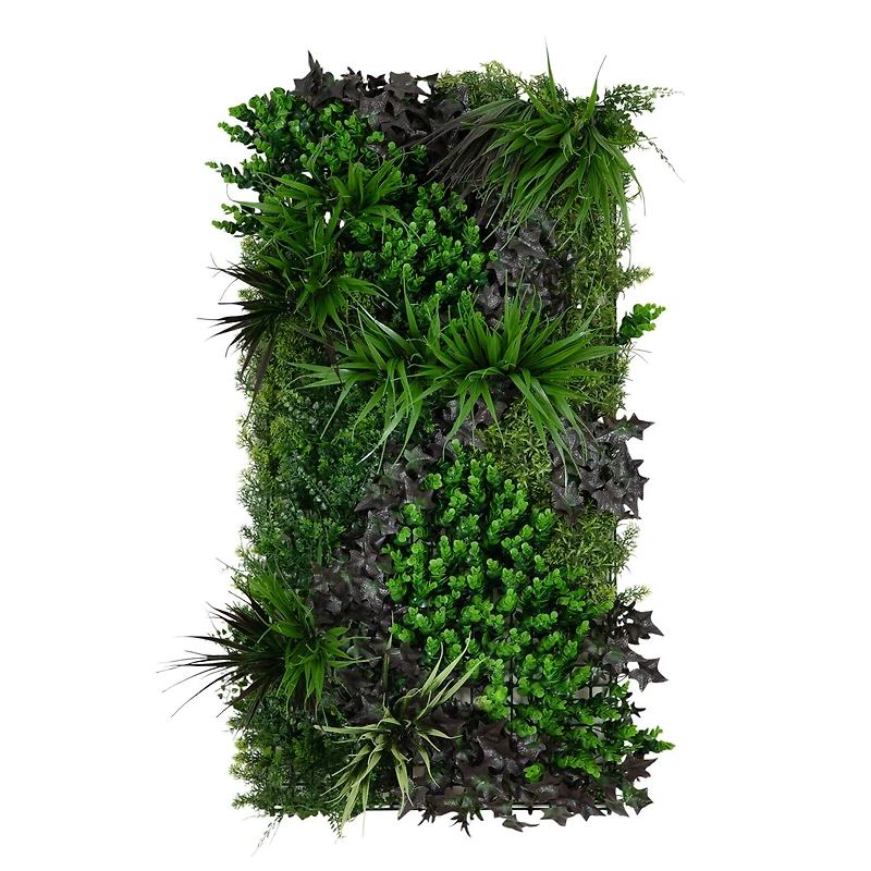 20" x 40" Borneo Jungle Artificial Living Wall Panel