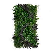 20" x 40" Borneo Jungle Artificial Living Wall Panel