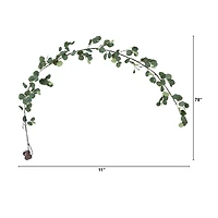 6.5ft. Pre-Lit LED Green Eucalyptus Garland