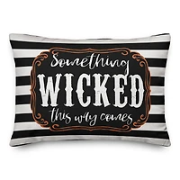 Something Wicked This Way Comes Throw Pillow