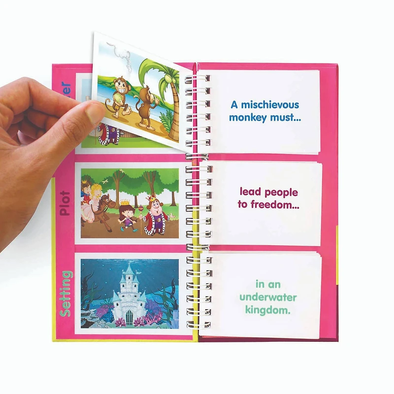 Junior Learning® Story Starter Flips Story Teller Book