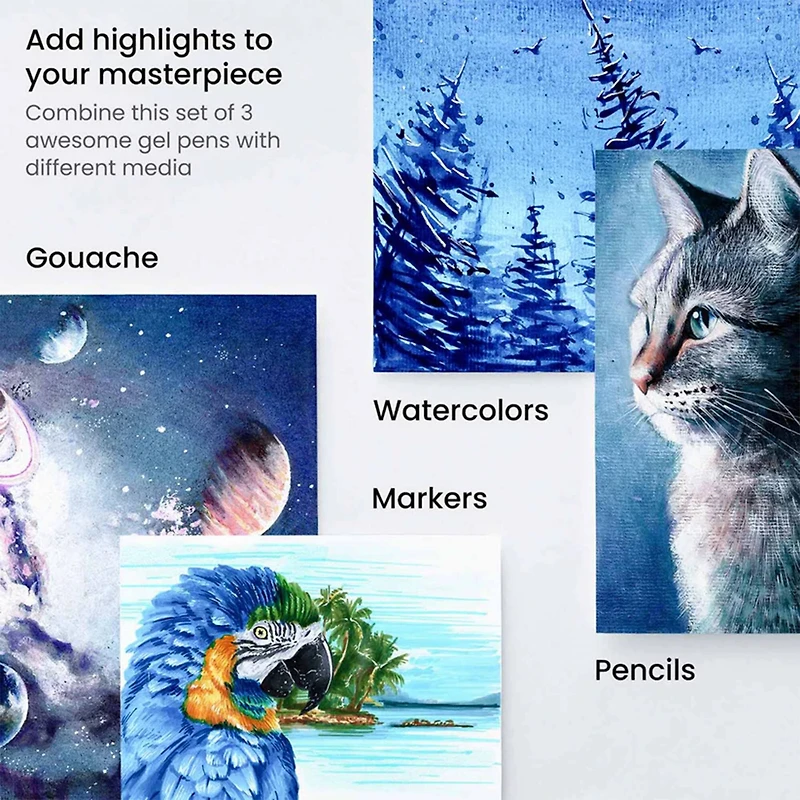 Arteza® White Gel Pen Set