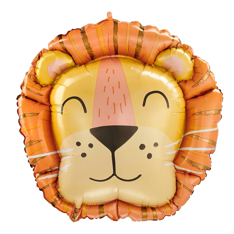 SuperShape™ 28" Get Wild Lion Head Foil Balloon