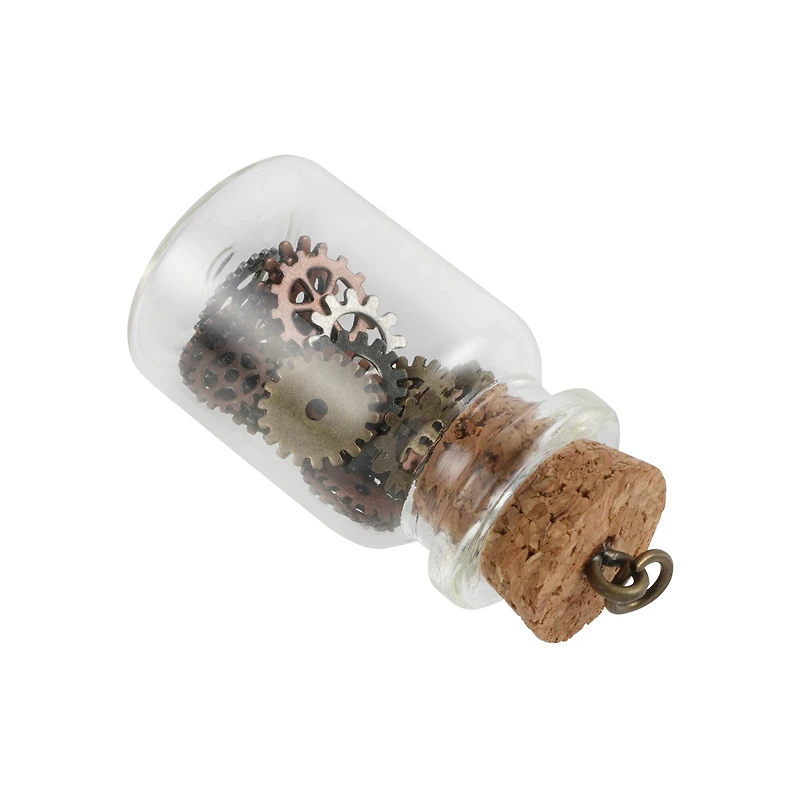 Found Objects Bottle with Gears by Bead Landing™
