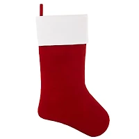 Haute Decor HangRight™ Christmas Premium Red & White Stocking