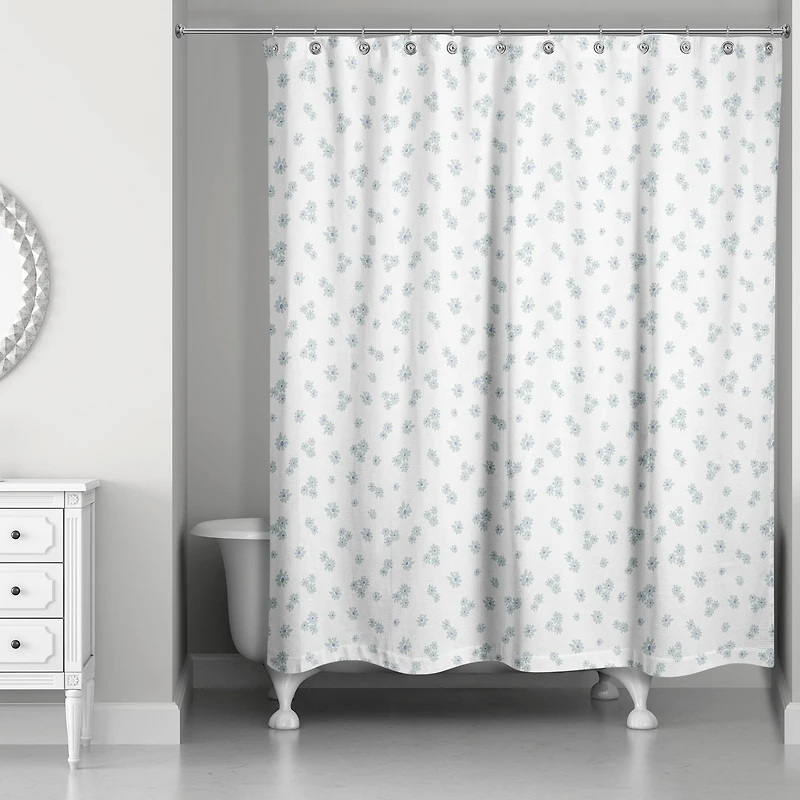 Daisy Pattern Shower Curtain