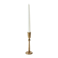 Hello Honey® 7" Antique Brass Hand-Forged Metal Taper Candle Holder