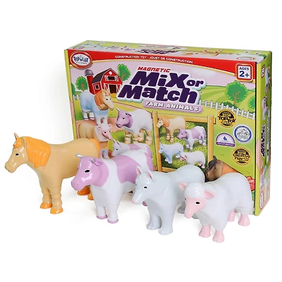 Popular Playthings® Magnetic Mix or Match® Pastel Farm Animals Play Set