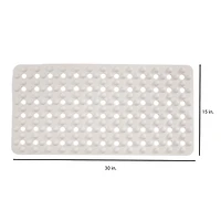 Beige Non-Slip Bubble Texture Bath Mat