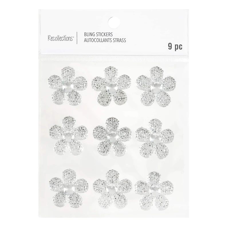 Clear Flower Sugar Stone Stickers by Recollections™