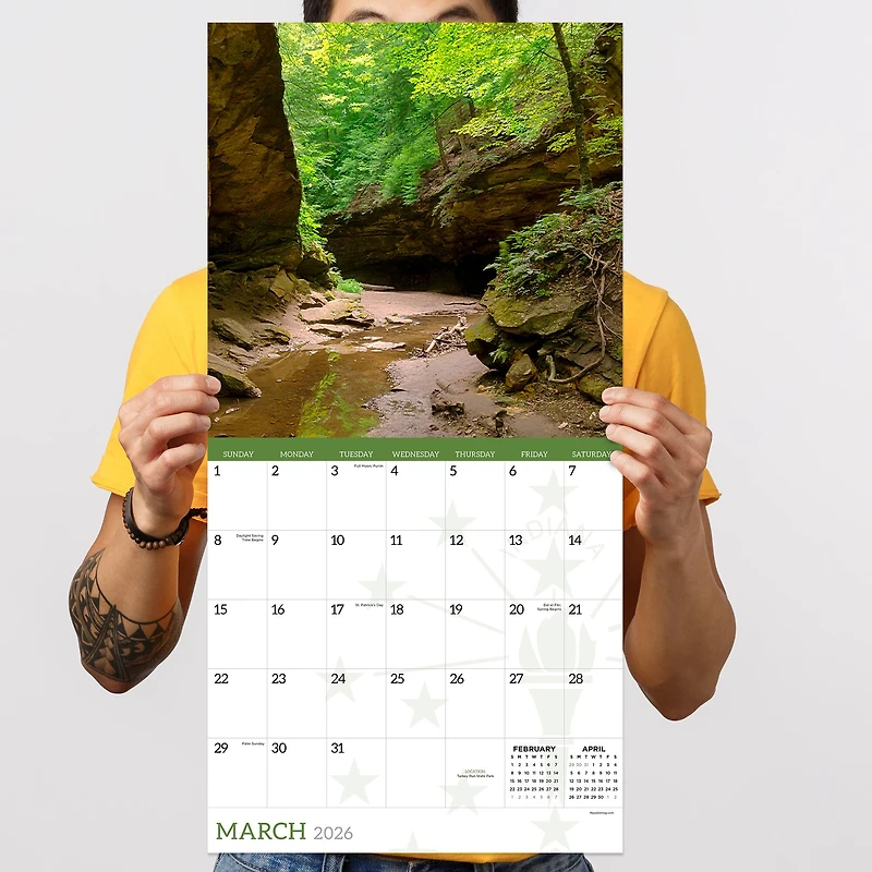 2026 Indiana Wall Calendar