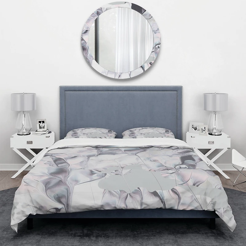 Designart 'Light and Shadow III' Geometric Bedding Set